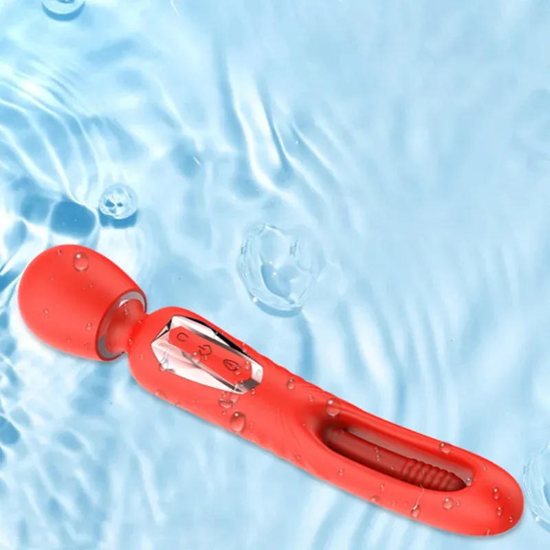 2 I 1 Kraftfull Vibration & Flaxande Trollstavsvibrator