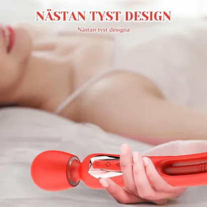 2 I 1 Kraftfull Vibration & Flaxande Trollstavsvibrator