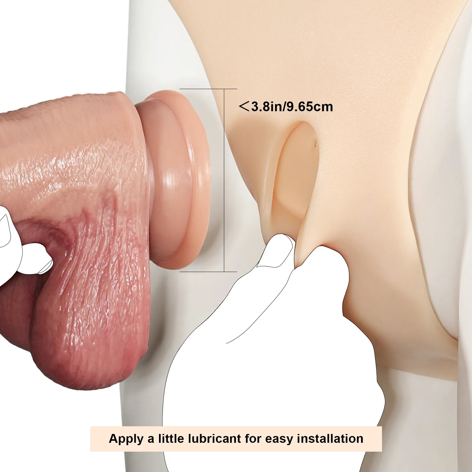Hollow Silikon Lesbian Strapon Dildo
