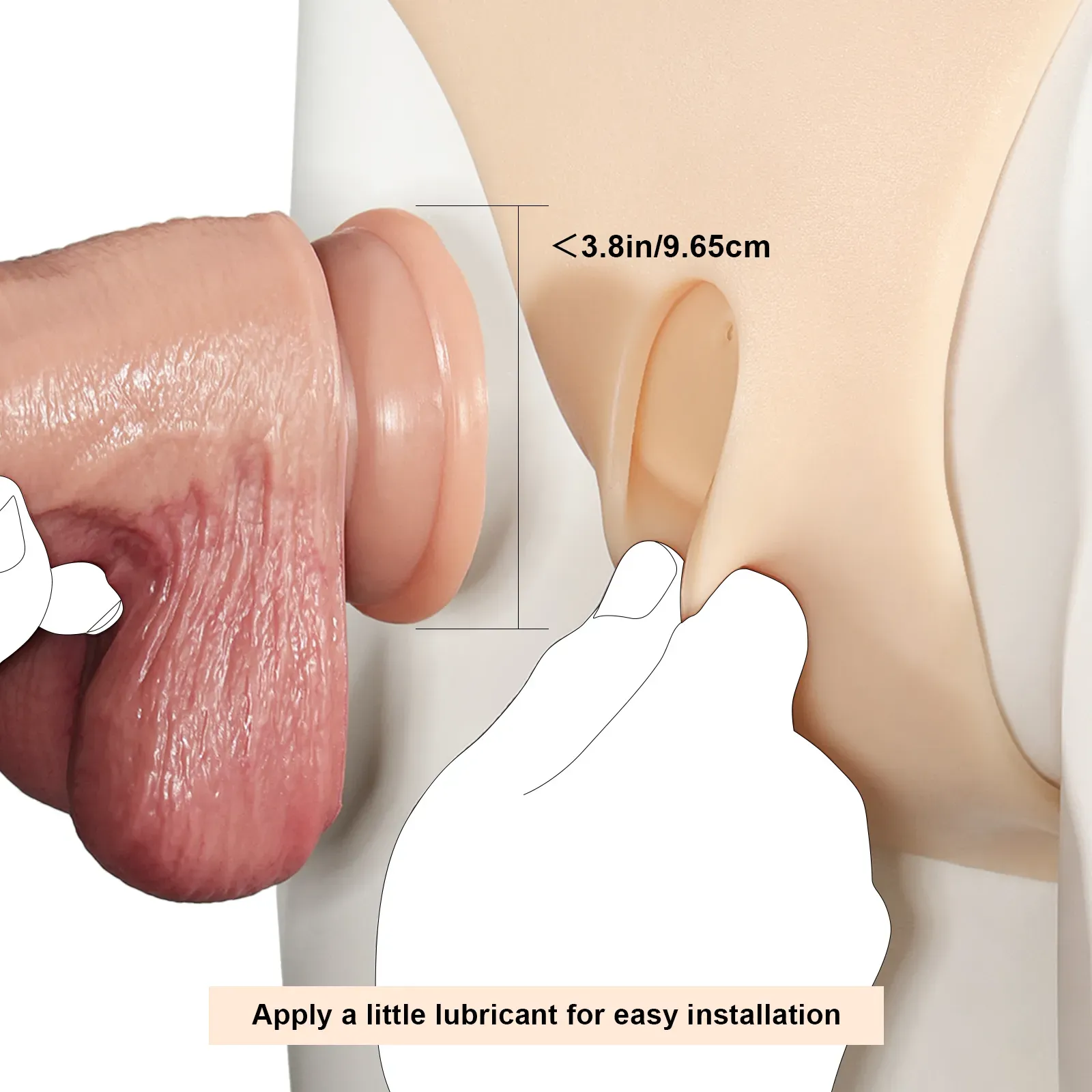 Hollow Silikon Lesbian Strapon Dildo