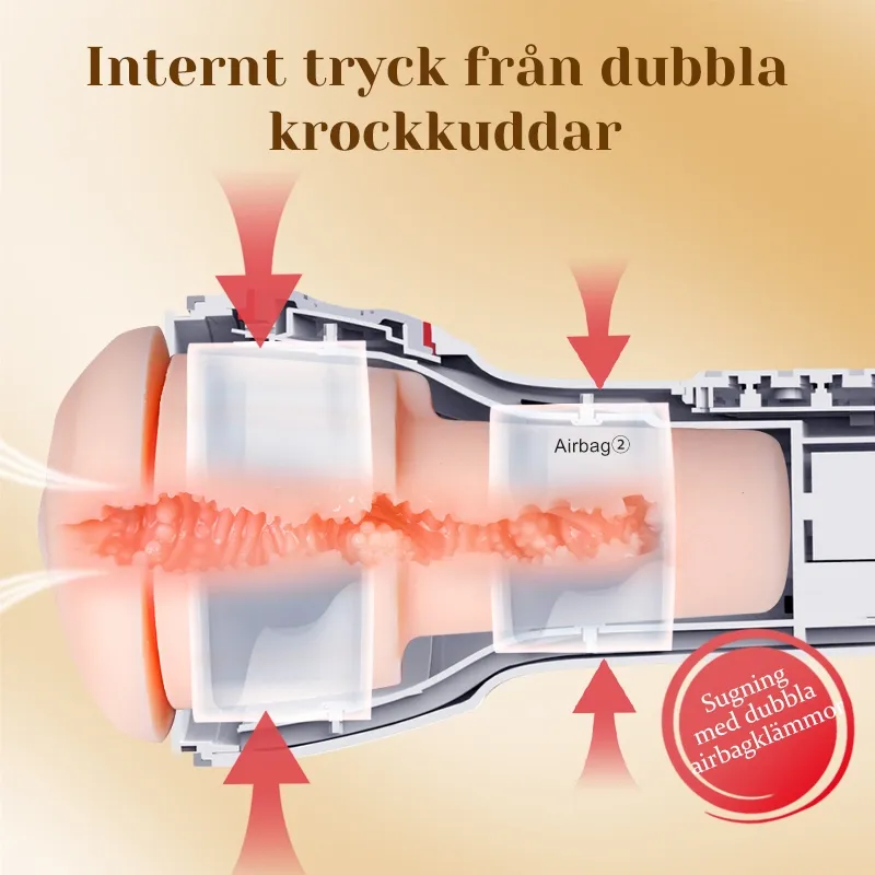 Leten Realistisk Blowjob Maachine med 3D-Texturerad Kanal och Multifunktionell Röst