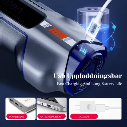 Leten 708 Future Masturbator med 10 Stötlägen, 10 Luftkuddemassagelägen och 2 Hylsor