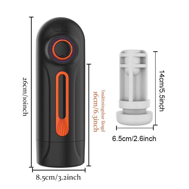 5-I-1 Automatic Masturbator med 10 Vibrations- och Stötlägen samt 4 Suglägen
