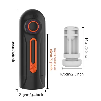 5-I-1 Automatic Masturbator med 10 Vibrations- och Stötlägen samt 4 Suglägen