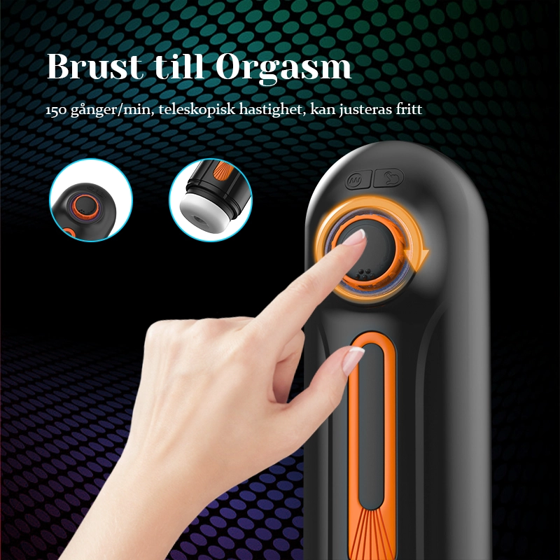 5-I-1 Automatic Masturbator med 10 Vibrations- och Stötlägen samt 4 Suglägen