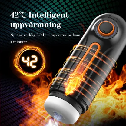 5-I-1 Automatic Masturbator med 10 Vibrations- och Stötlägen samt 4 Suglägen