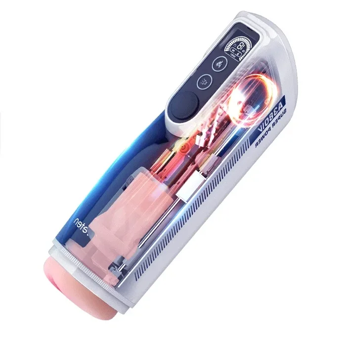Leten Realistisk Automatic Masturbator med 10 Stötlägen och Svingfunktion