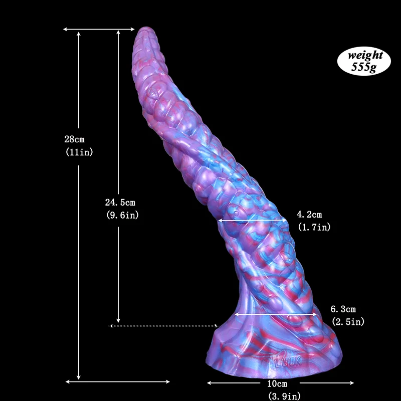 Blå Enchantress Silikon Monster Dildo 28cm