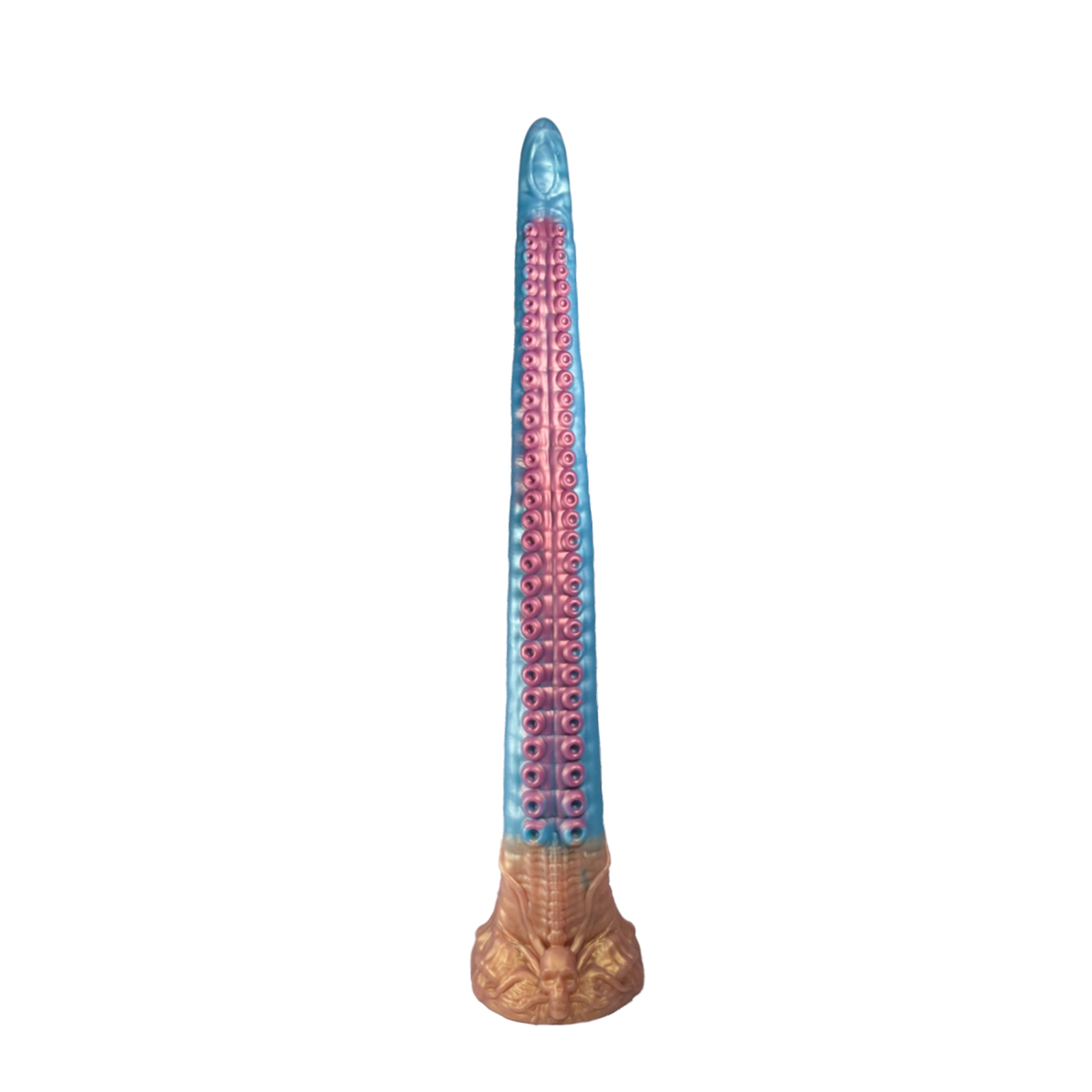 Blå Tentacle Silikon Dildo 47cm