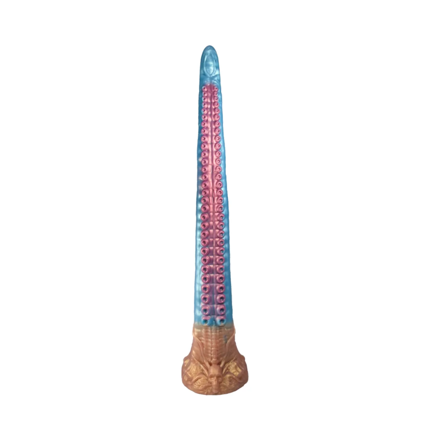 Blå Tentacle Silikon Dildo 47cm
