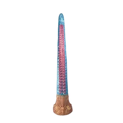 Blå Tentacle Silikon Dildo 47cm