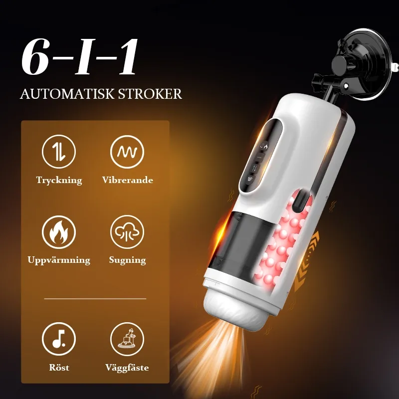 Tystaste Blowjob Machine med Kraftfull Motor och Luktfri Hylsa