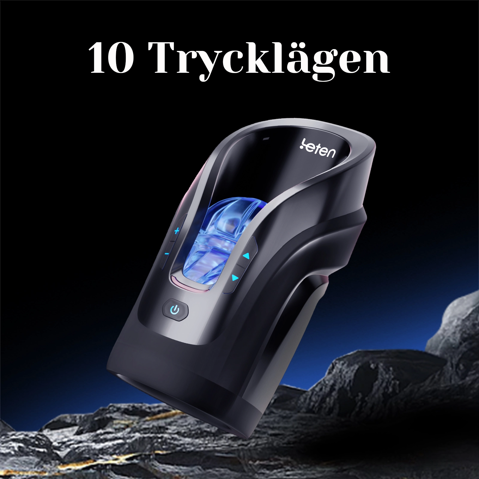 Leten Blowjob Maskin med 10 Stötlägen och 5 Hastighetsnivåer
