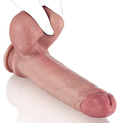 Brun Strapon Dildo med Sugpropp