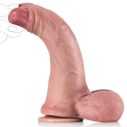 Brun Strapon Dildo med Sugpropp
