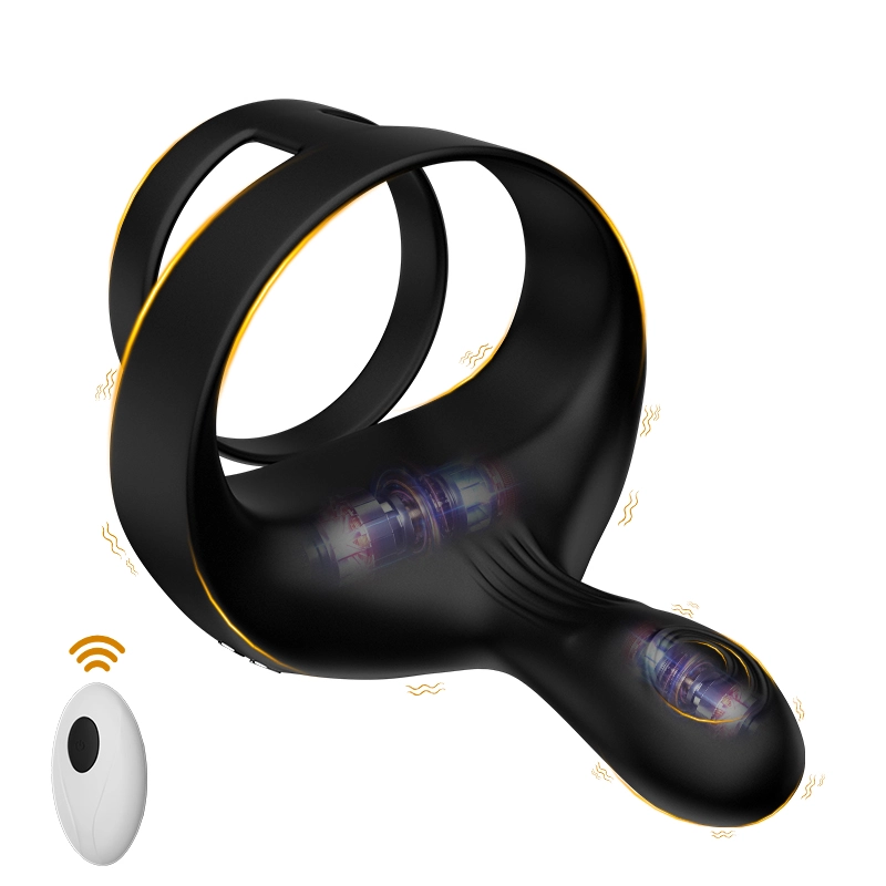 Cock Ring Penis Testikel Taint Vibrator Med Trådlös Fjärrkontroll