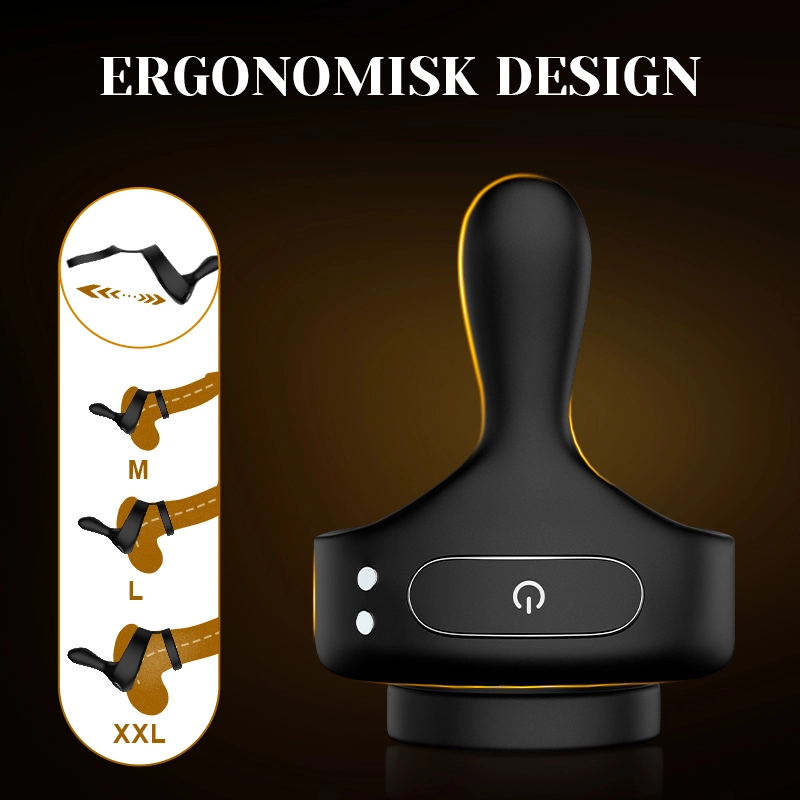 Cock Ring Penis Testikel Taint Vibrator Med Trådlös Fjärrkontroll
