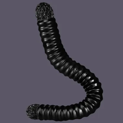Dubbelpenetration Fållad Ollon Dubbel Dildo 52cm