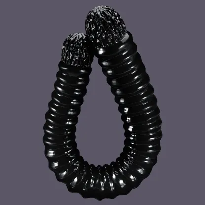 Dubbelpenetration Fållad Ollon Dubbel Dildo 52cm