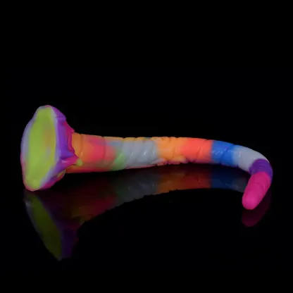 Extra Långt Spiralskaft Silikon Monster Dildo 45,5cm