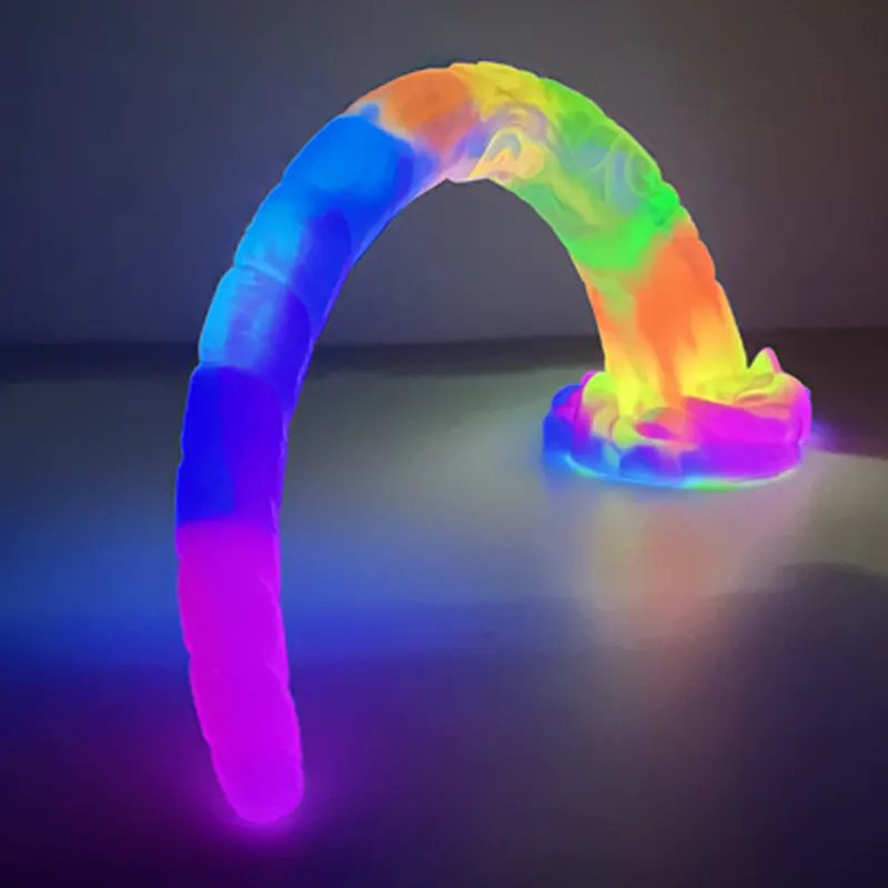 Extra Långt Spiralskaft Silikon Monster Dildo 45,5cm