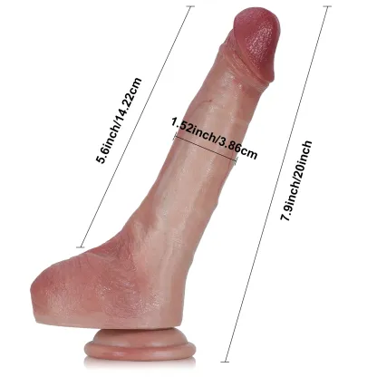 Femboy Realistisk Fantasy Silikon Dildo 20cm