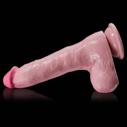 Fjärrstyrd Pulserande Thrusting Dildo 20.5cm