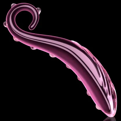 6.57 tum Rosa Bläckfiskarm Glas Dildo