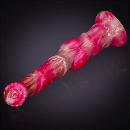 Realistisk Silikon Horse Dildo med Stor Knut 30cm
