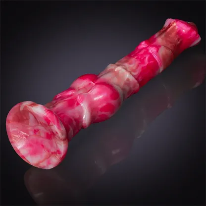 Realistisk Silikon Horse Dildo med Stor Knut 30cm