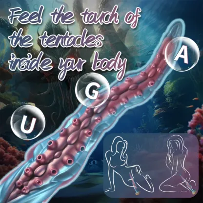 Huge Blå Silikon Tentacle Dildo 50cm