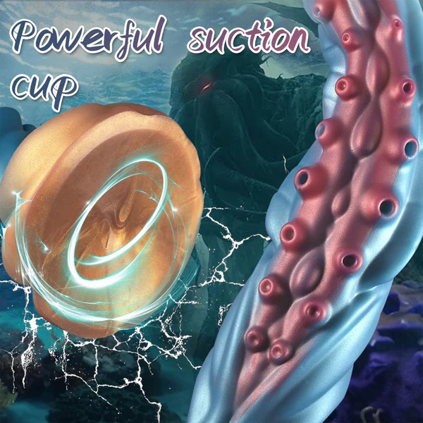 Huge Blå Silikon Tentacle Dildo 50cm