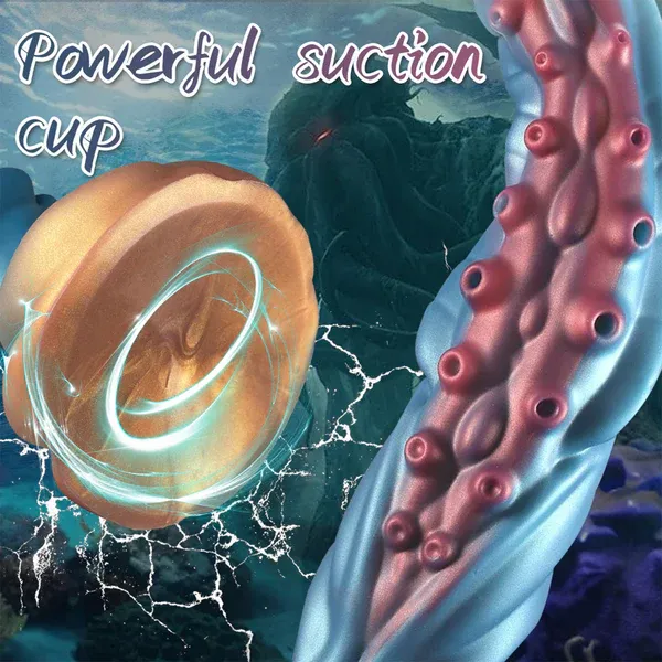 Huge Blå Silikon Tentacle Dildo 50cm