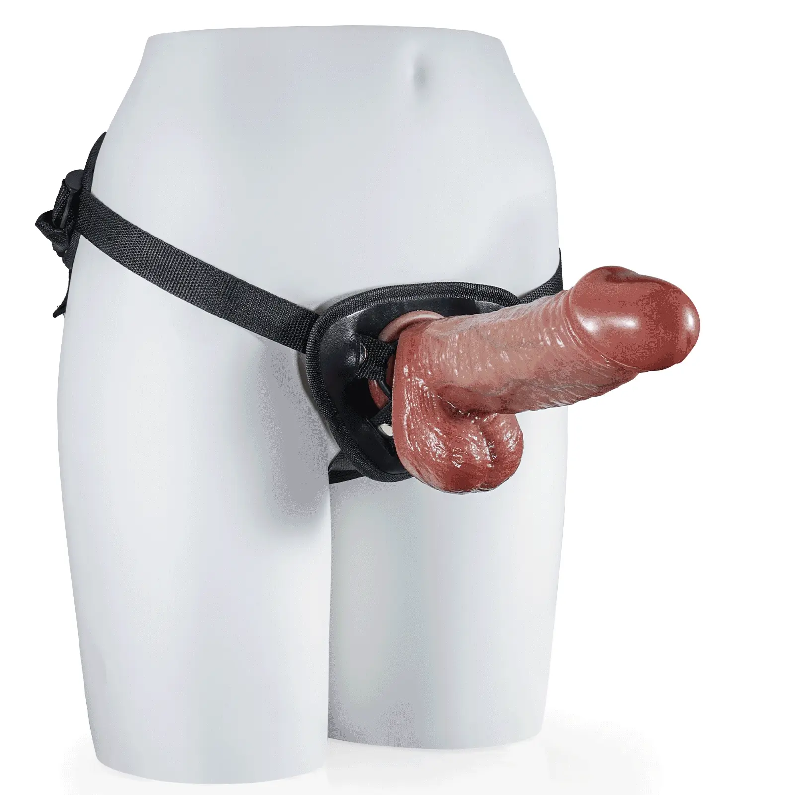 Huge Silikon Vibrerande Strapon Dildo