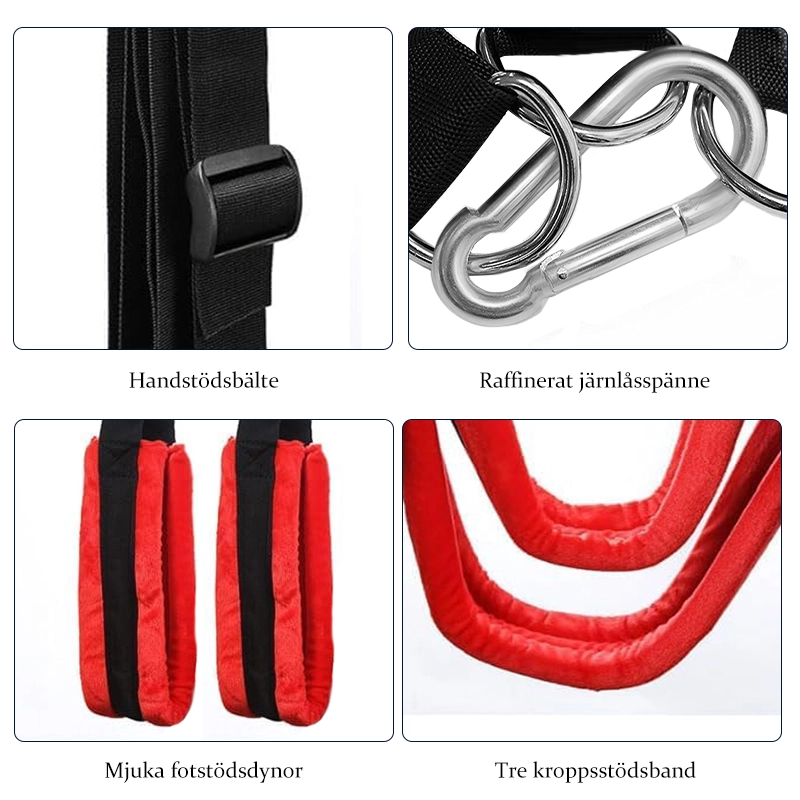 Justerbar 360° Roterande Gunga Med Stålram I Triangel-Design