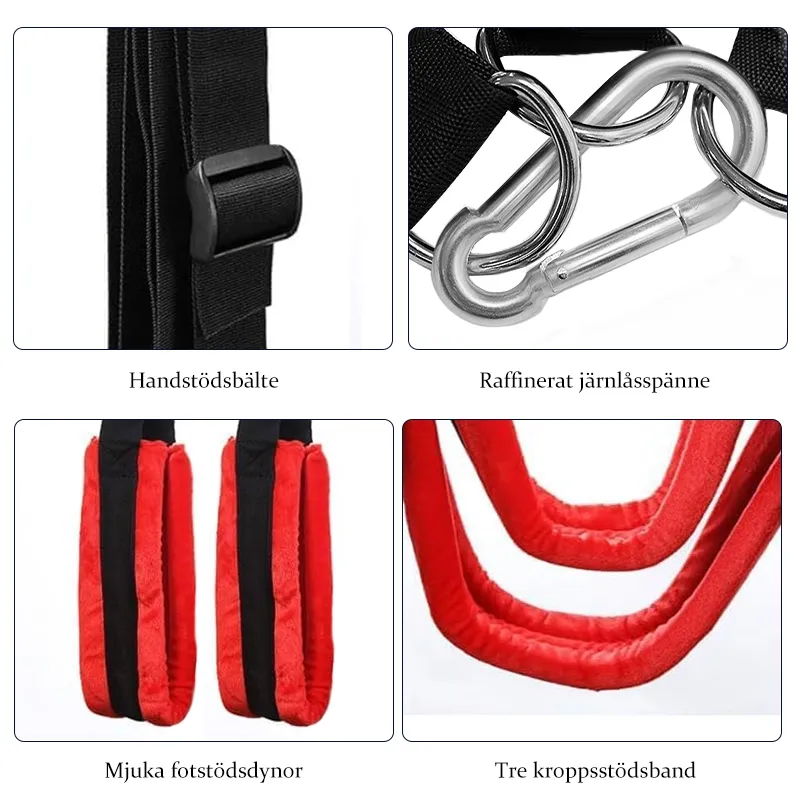 Justerbar 360° Roterande Gunga Med Stålram I Triangel-Design
