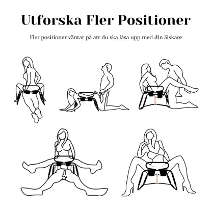 Justerbar Sexstol Med Armstöd Och Dildo För Olika Positioner