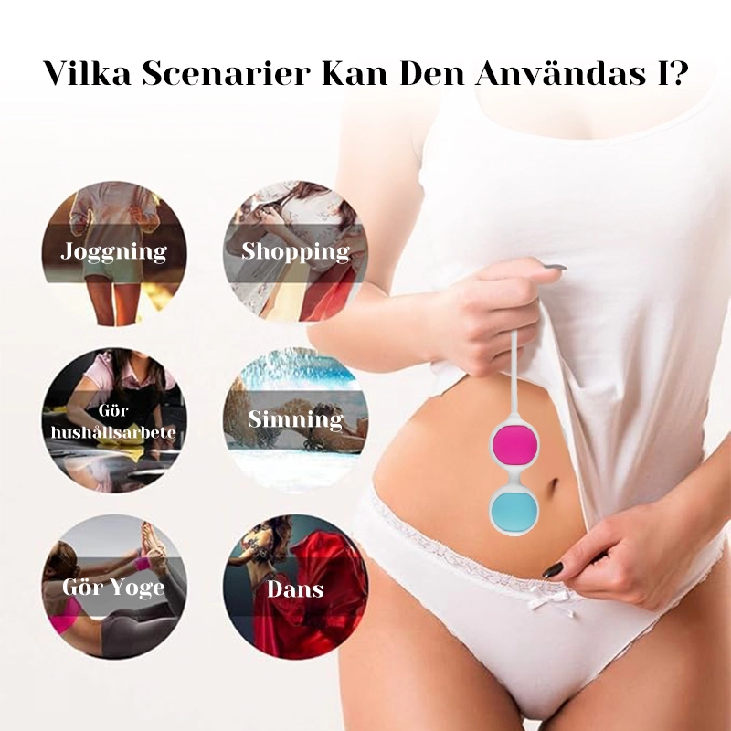 Bäckenbottenmuskelrehabilitering Silikon Knipkulor