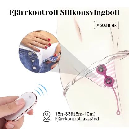 9 Vibrerande Trådlösa Fjärrkontrollade Knipkulor