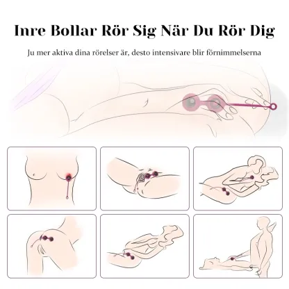 9 Vibrerande Trådlösa Fjärrkontrollade Knipkulor