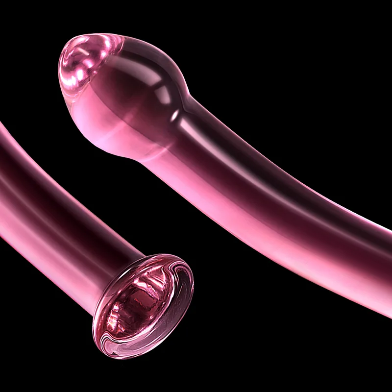 6.96 tum Svampformad Glass Dildo Med Kurva