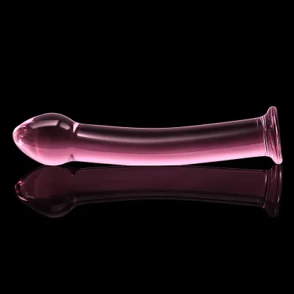 6.96 tum Svampformad Glass Dildo Med Kurva