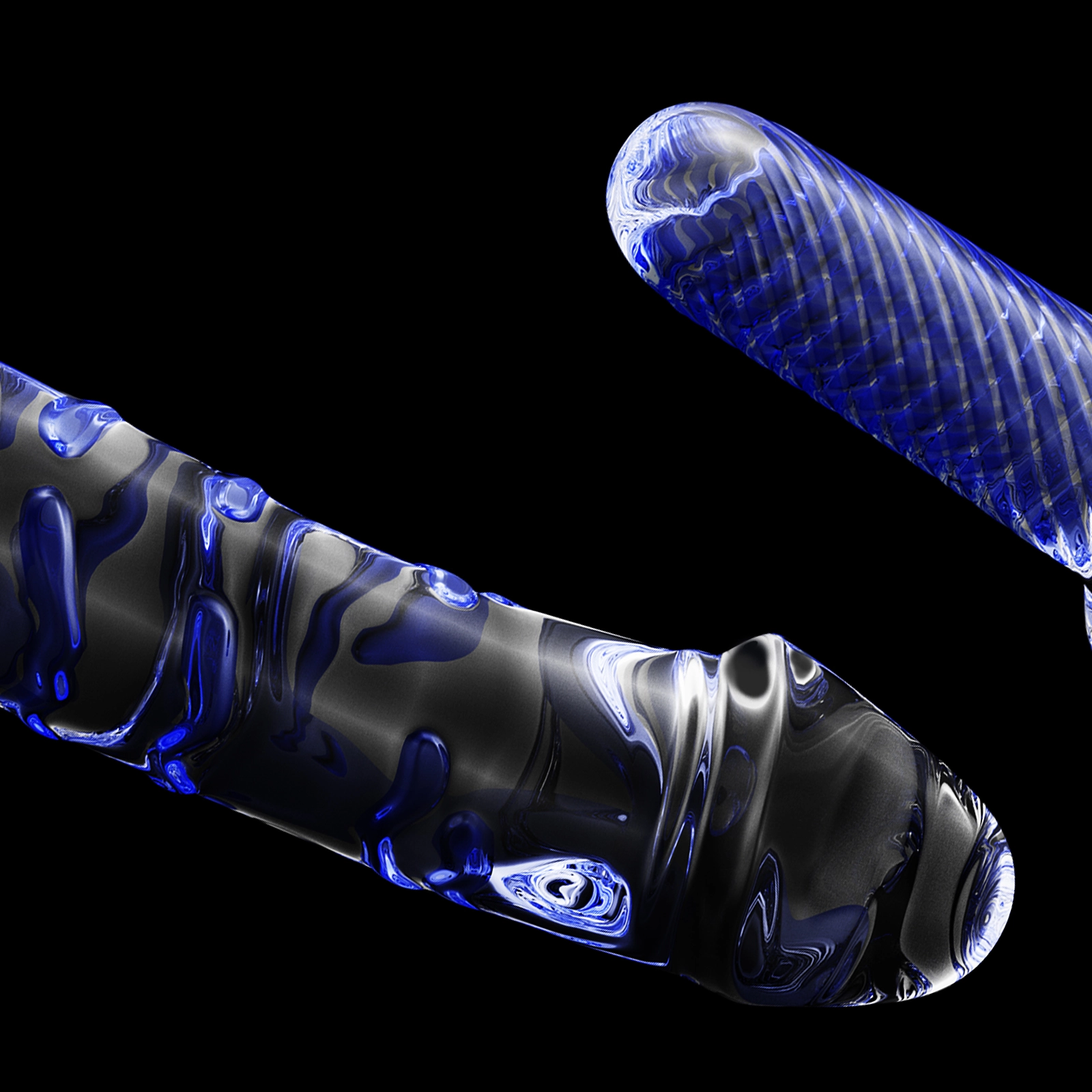 Lång Glas Dildo med Handtag 29.5cm