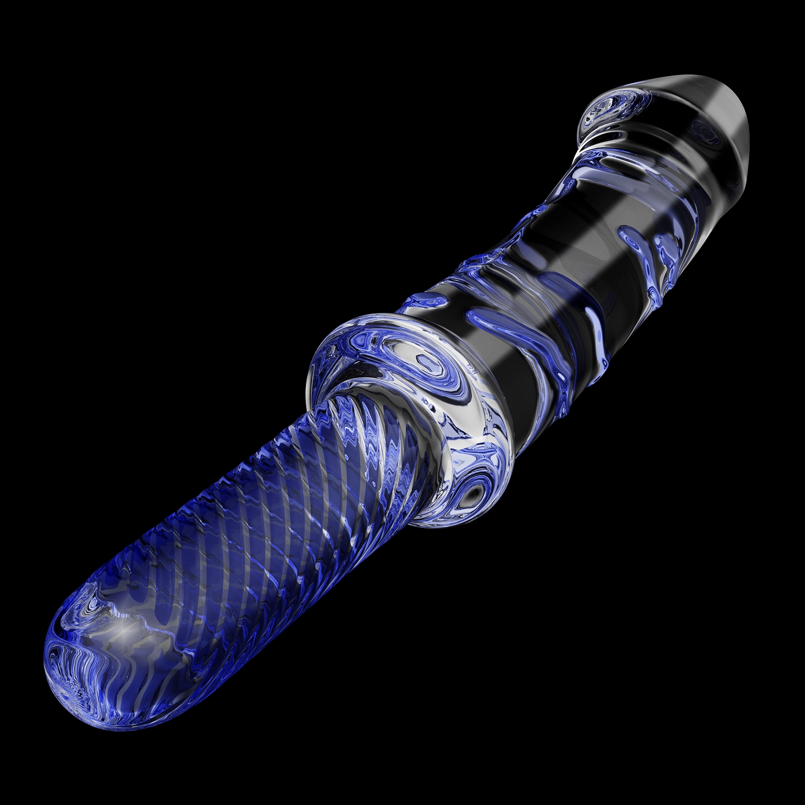 Lång Glas Dildo med Handtag 29.5cm
