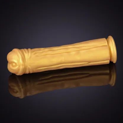 Lång Tjock Golden Silikon Häst Dildo 32cm