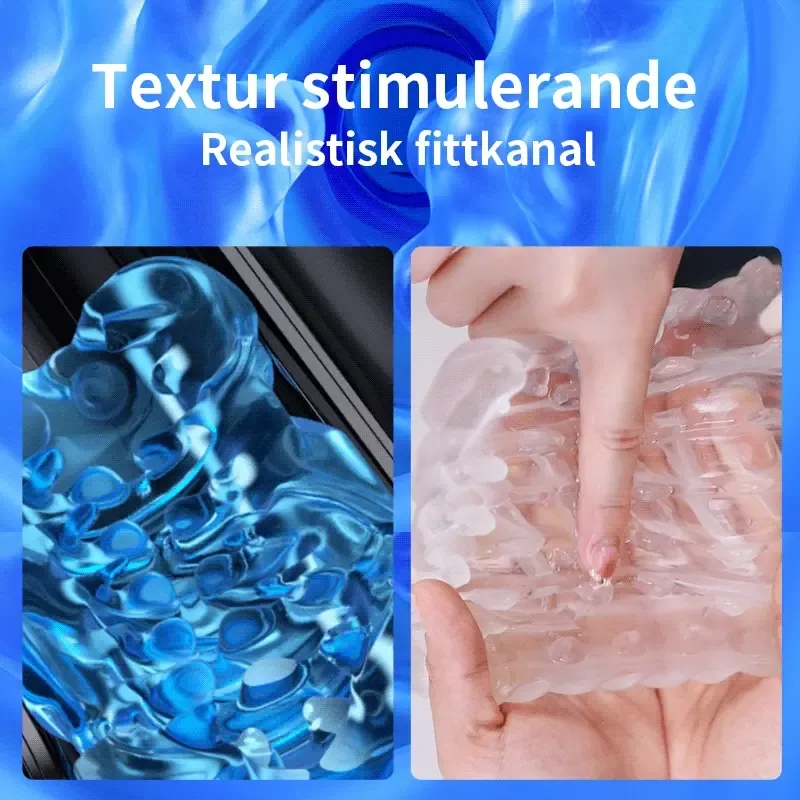 Leten Masturbator med 10 Stötlägen, 10 Hastighetsnivåer och 2 Hylsor
