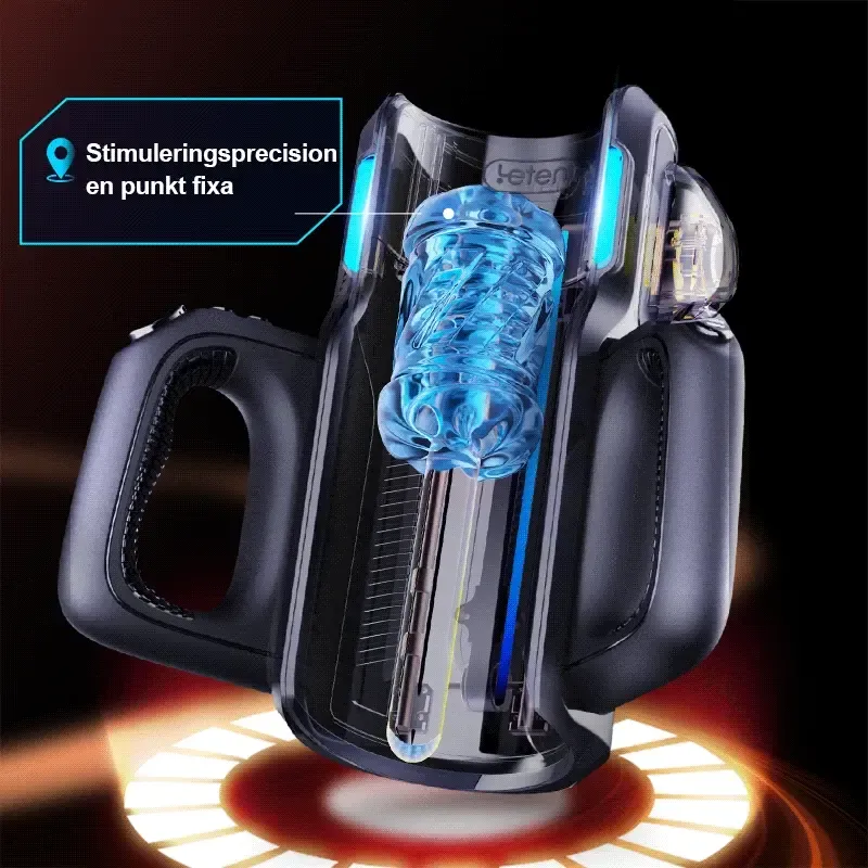 Leten Masturbator med 10 Stötlägen, 10 Hastighetsnivåer och 2 Hylsor