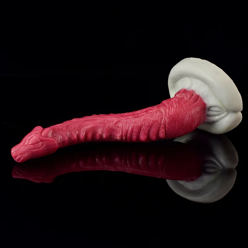 Lifelike Curved Silicone Monster Dildo 26.5cm