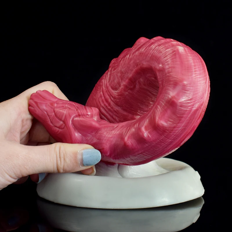 Lifelike Curved Silicone Monster Dildo 26.5cm
