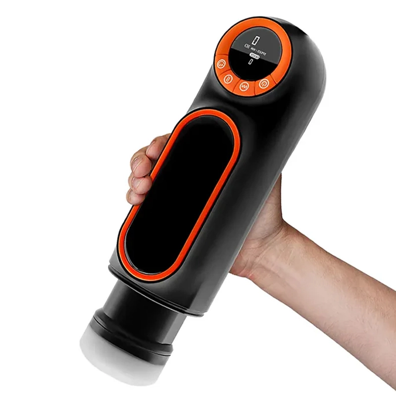 Handsfri Male Masturbator med Stötande, Sugande och Vibrerande Funktioner